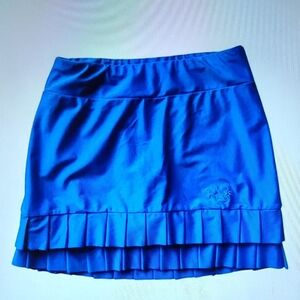 Tzu Tzu Samba Flat Front Samba Pleated Tier Skort Tennis Golf Pickleball Sz Sm